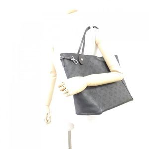 Louis Vuitton Hina MM Mahina Leather Hobo Bag black